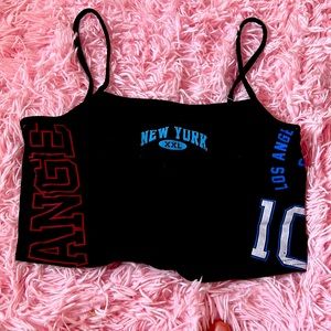 Black crop top